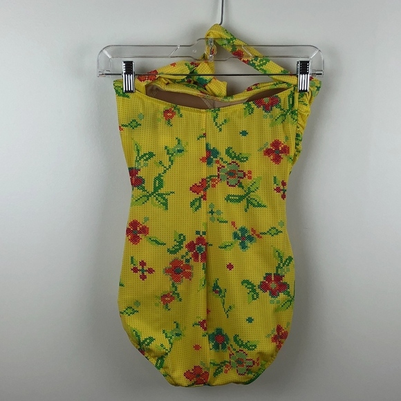 Esther Williams 50s Pinup Yellow Swimsuit 6 - Picture 6 of 8